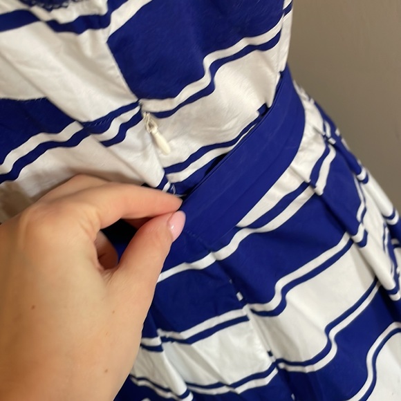 MILLY blue white stripe dress - Picture 8 of 14